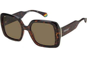 Sonnenbrille Polaroid PLD6168/S 086/SP Polarized Quadratisch Havanna