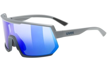 Sunglasses uvex sportstyle 235 Rhino / Deep Space Mat S2 Monoscheibe | Shield Grau