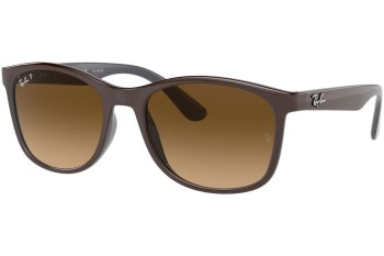 Sonnenbrille Ray-Ban RB4374 6600M2 Polarized Quadratisch Braun