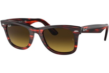 Sonnenbrille Ray-Ban Wayfarer RB2140 136285 Quadratisch Havanna