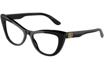 Glasses Dolce & Gabbana DG3354 501 Cat Eye Schwarz