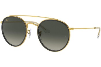 Sonnenbrille Ray-Ban Round Double Bridge RB3647N 923871 Rund Gold