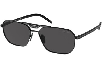 Sonnenbrille Prada PR58YS 1AB5S0 Rechteck Schwarz