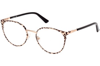 Glasses Guess GU2913 028 Rund Gold