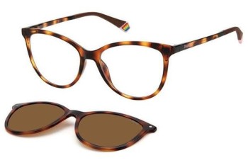 Brillen Polaroid PLD6138/CS 086/SP Polarized Cat Eye Havanna