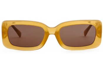 Sonnenbrille OiO by eyerim Itri Crystal Caramel Rechteck Braun