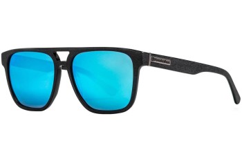 Sunglasses Horsefeathers Trigger AM080B Polarized Quadratisch Schwarz