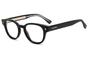 Glasses Dsquared2 D20057 807 Rund Schwarz