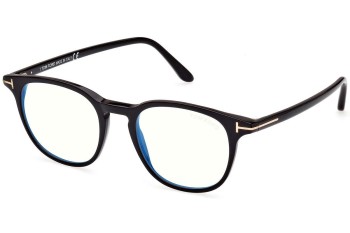 Glasses Tom Ford FT5832-B 001 Rund Schwarz