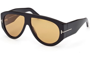 Sonnenbrille Tom Ford Bronson FT1044 01E Pilot Schwarz