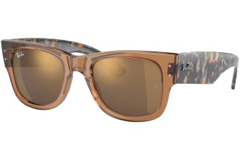 Sonnenbrille Ray-Ban Mega Wayfarer RB0840S 663693 Quadratisch Braun