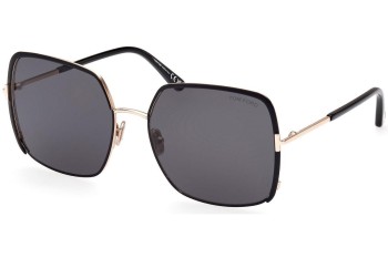 Sunglasses Tom Ford FT1006 02A Cat Eye Schwarz