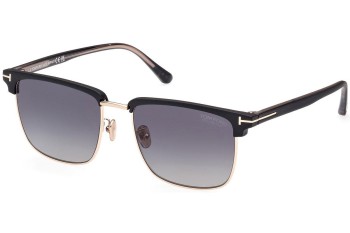 Sunglasses Tom Ford FT0997-H 02D Polarized Browline Schwarz