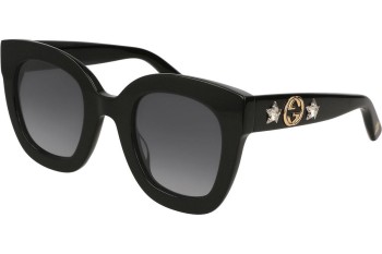 Sonnenbrille Gucci GG0208S 001 Groß Schwarz