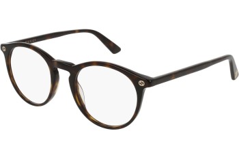 Glasses Gucci GG0121O 002 Rund Havanna