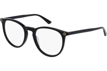 Glasses Gucci GG0027O 001 Rund Schwarz