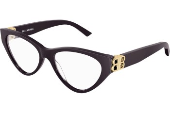 Glasses Balenciaga BB0172O 003 Cat Eye Lila