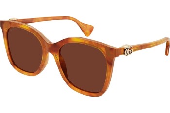 Sonnenbrille Gucci GG1071S 003 Quadratisch Havanna