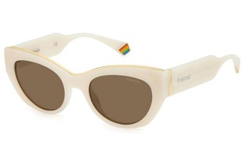 Sonnenbrille Polaroid PLD6199/S/X SZJ/SP Polarized Cat Eye Weiß