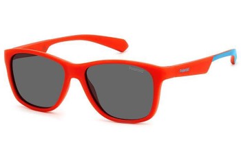 Sonnenbrille Polaroid Junior PLD8052/S IWK/M9 Polarized Quadratisch Rot