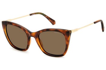 Sonnenbrille Polaroid PLD4144/S/X 086/SP Polarized Cat Eye Havanna