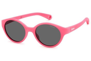 Sonnenbrille Polaroid Junior PLDK007/S MU1/M9 Polarized Oval Rosa