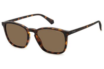 Sonnenbrille Polaroid PLD4139/S 086/SP Polarized Quadratisch Havanna