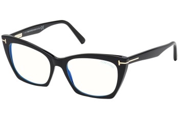 Glasses Tom Ford FT5709-B 001 Cat Eye Schwarz