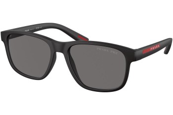 Sunglasses Prada Linea Rossa PS06YS DG002G Polarized Quadratisch Schwarz