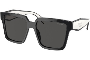 Sonnenbrille Prada PR24ZS 1AB5S0 Quadratisch Schwarz