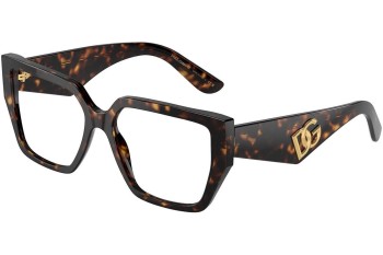 Glasses Dolce & Gabbana DG3373 502 Quadratisch Havanna