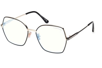 Glasses Tom Ford FT5876-B 032 Cat Eye Gold