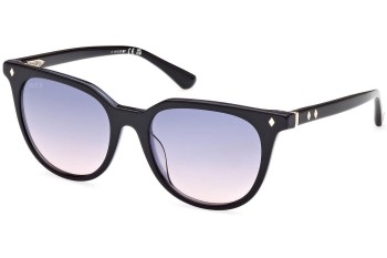 Sunglasses Web WE0347 01W Rund Schwarz