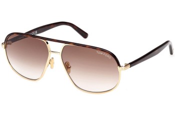 Sunglasses Tom Ford FT1019 30F Pilot Havanna