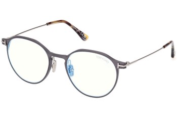 Glasses Tom Ford FT5866-B 013 Rund Grau