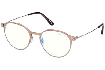 Glasses Tom Ford FT5866-B 035 Rund Braun