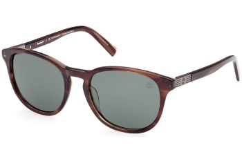 Sunglasses Timberland TB9319 48R Polarized Rund Braun