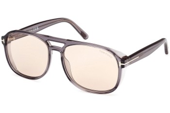 Sunglasses Tom Ford FT1022 20E Pilot Grau