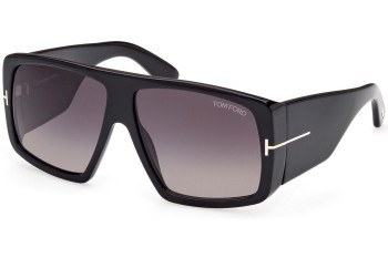 Sonnenbrille Tom Ford FT1036 01B Quadratisch Schwarz