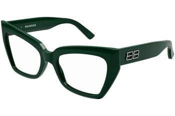 Glasses Balenciaga BB0275O 004 Quadratisch Grün