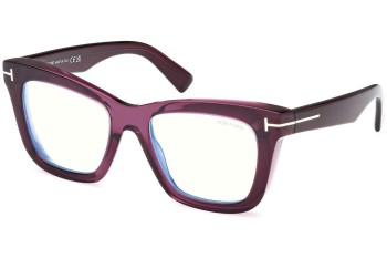 Glasses Tom Ford FT5881-B 081 Quadratisch Lila