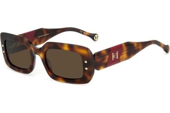 Sonnenbrille Carolina Herrera HER0187/S O63/70 Rechteck Havanna