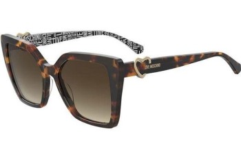 Sonnenbrille Love Moschino MOL067/S 086/HA Quadratisch Havanna