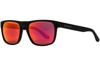 Sonnenbrille Horsefeathers Keaton AM082D Polarized Quadratisch Schwarz