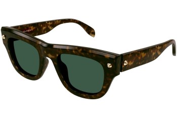 Sunglasses Alexander McQueen AM0425S 002 Quadratisch Havanna