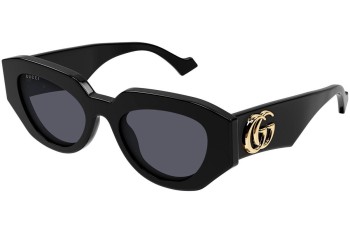 Sonnenbrille Gucci GG1421S 001 Cat Eye Schwarz