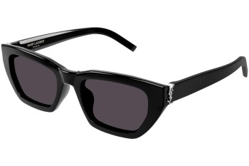 Sunglasses Saint Laurent SLM127/F 001 Cat Eye Schwarz