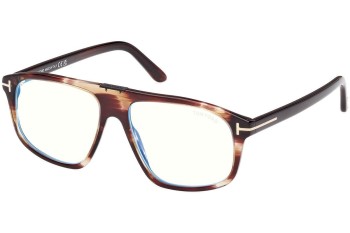 Glasses Tom Ford FT5901-B 050 Quadratisch Havanna