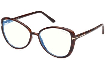 Glasses Tom Ford FT5907-B 052 Cat Eye Havanna