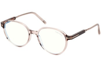 Glasses Tom Ford FT5910-B 045 Rund Braun